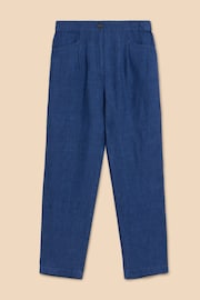 White Stuff Blue Rowena Linen Trousers - Image 5 of 7