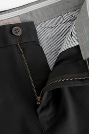 Black Slim Fit Stretch Chinos Shorts - Image 8 of 8