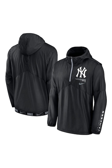 Nike Black New York Yankees Night Game Half Zip Jacket