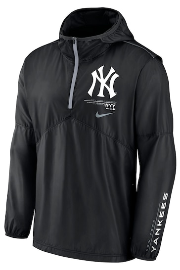 Nike Black New York Yankees Night Game Half Zip Jacket