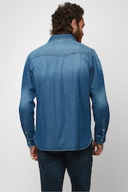 Joe Browns Blue Loved And Lived In Denim Shirt - Image 2 of 4