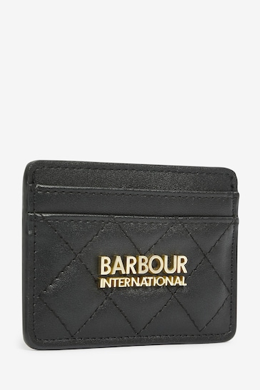 Barbour® International Quilted Logo Card Holder