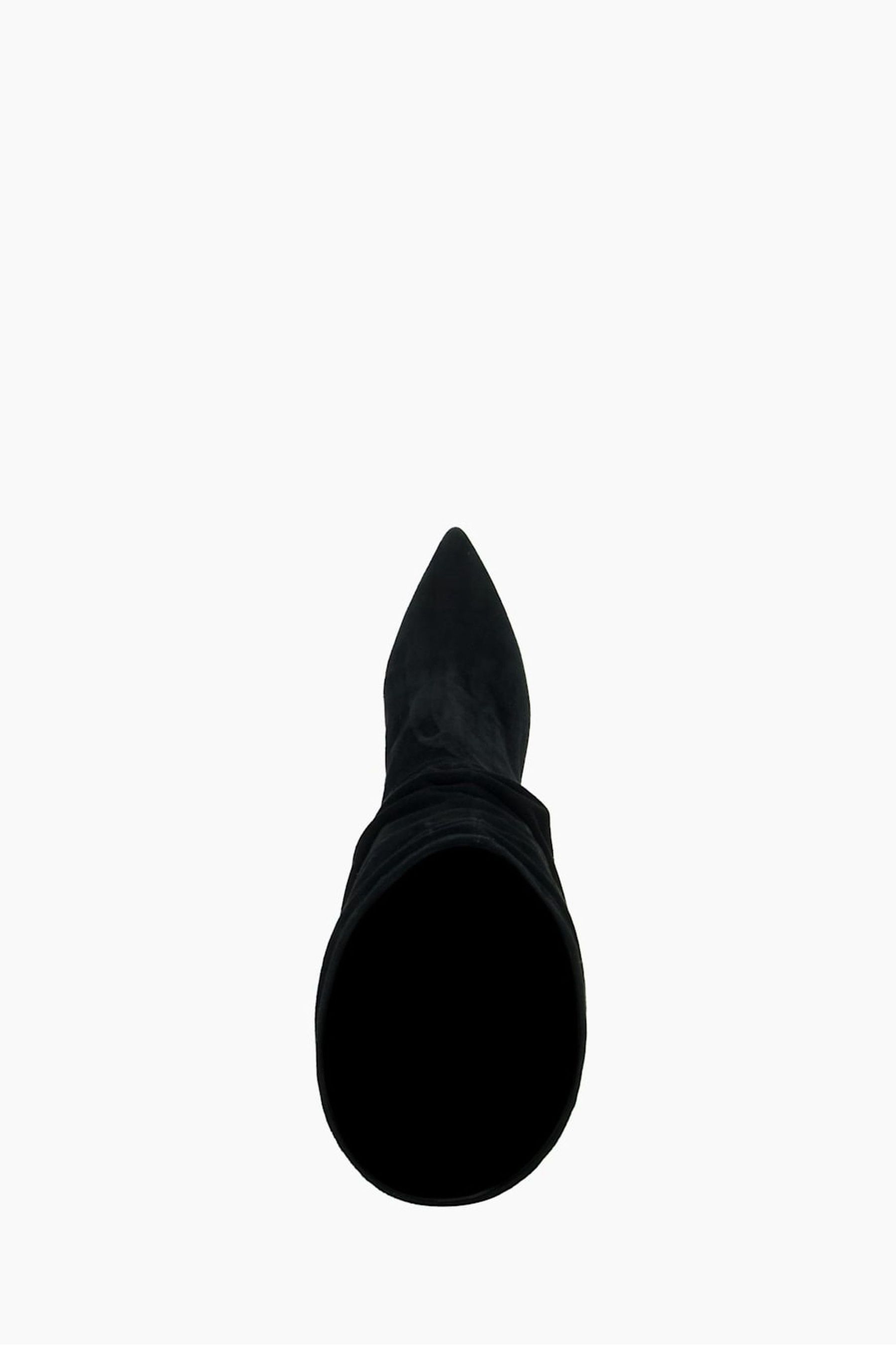Buy Dune London Slouch Ruched Suede Heeled Boots from the Next UK