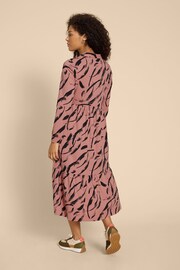 White Stuff Pink Karina Jersey Shirt Dress - Image 2 of 7