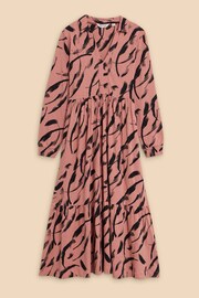 White Stuff Pink Karina Jersey Shirt Dress - Image 5 of 7