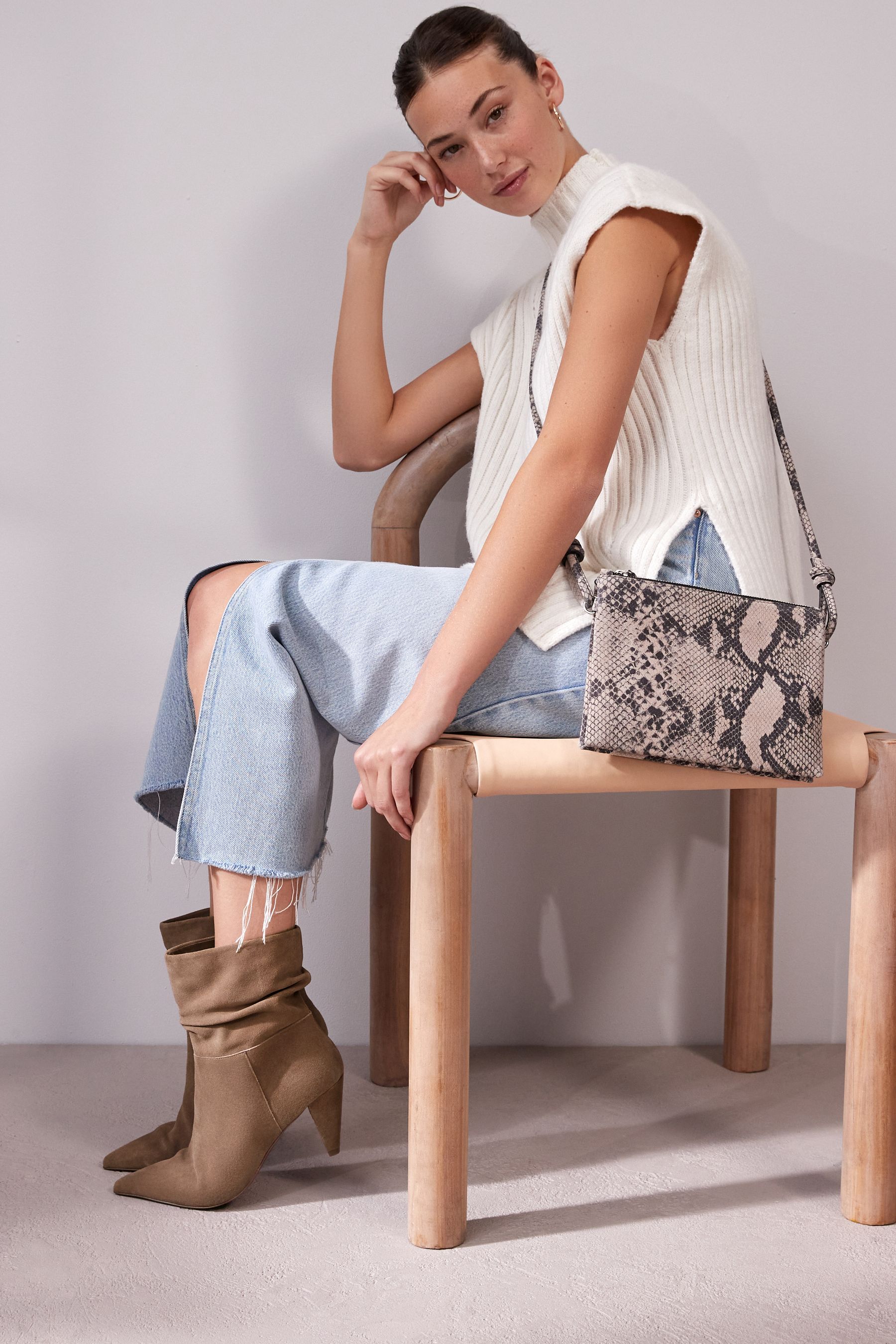 Buy Mink Brown Forever Comfort Slouch Pull On Suede Boots from Next Canada