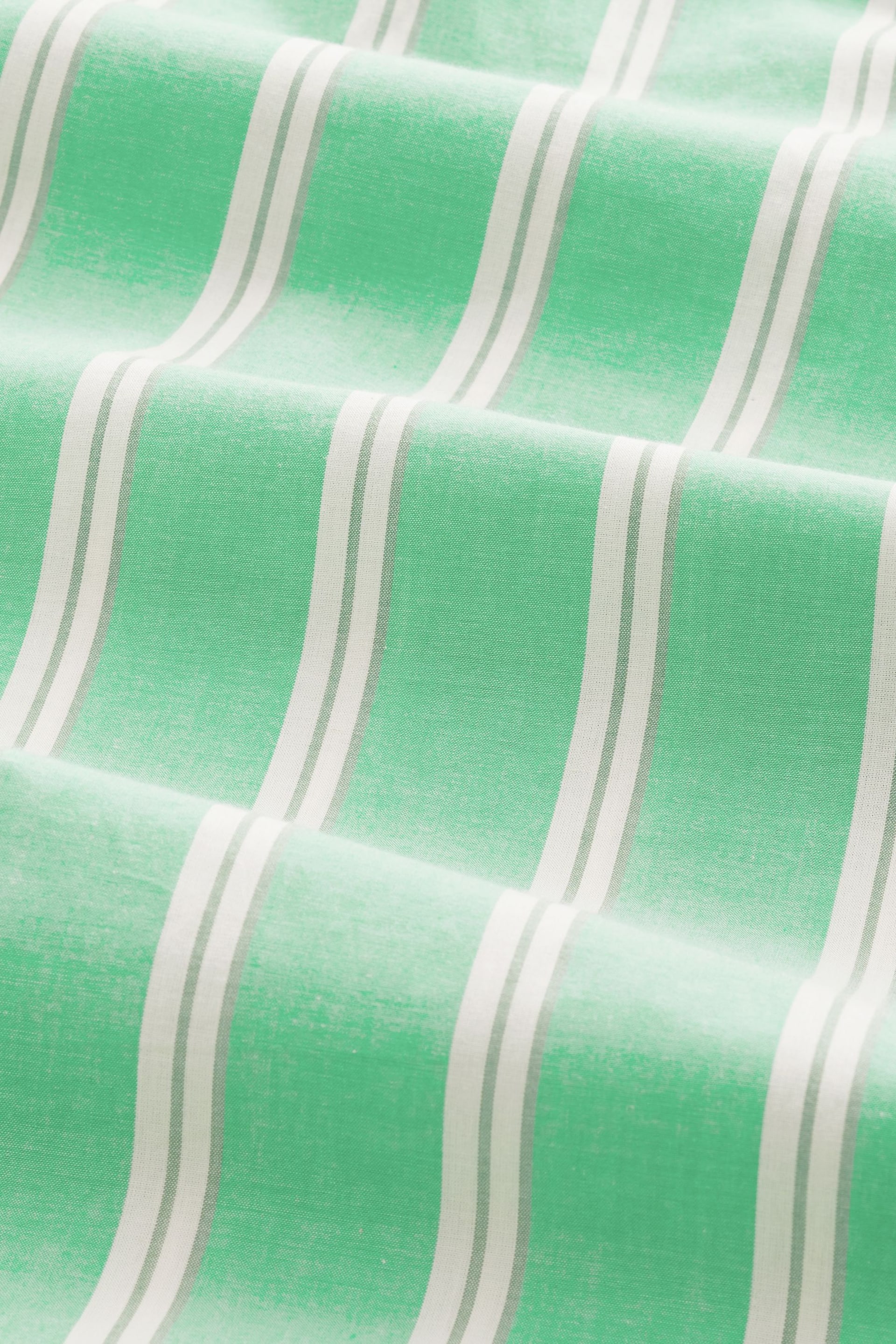 Green Stripe Button Through Cotton Pyjamas - Image 10 of 10