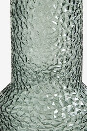 Green Textured Glass Flower Vase - Image 2 of 5