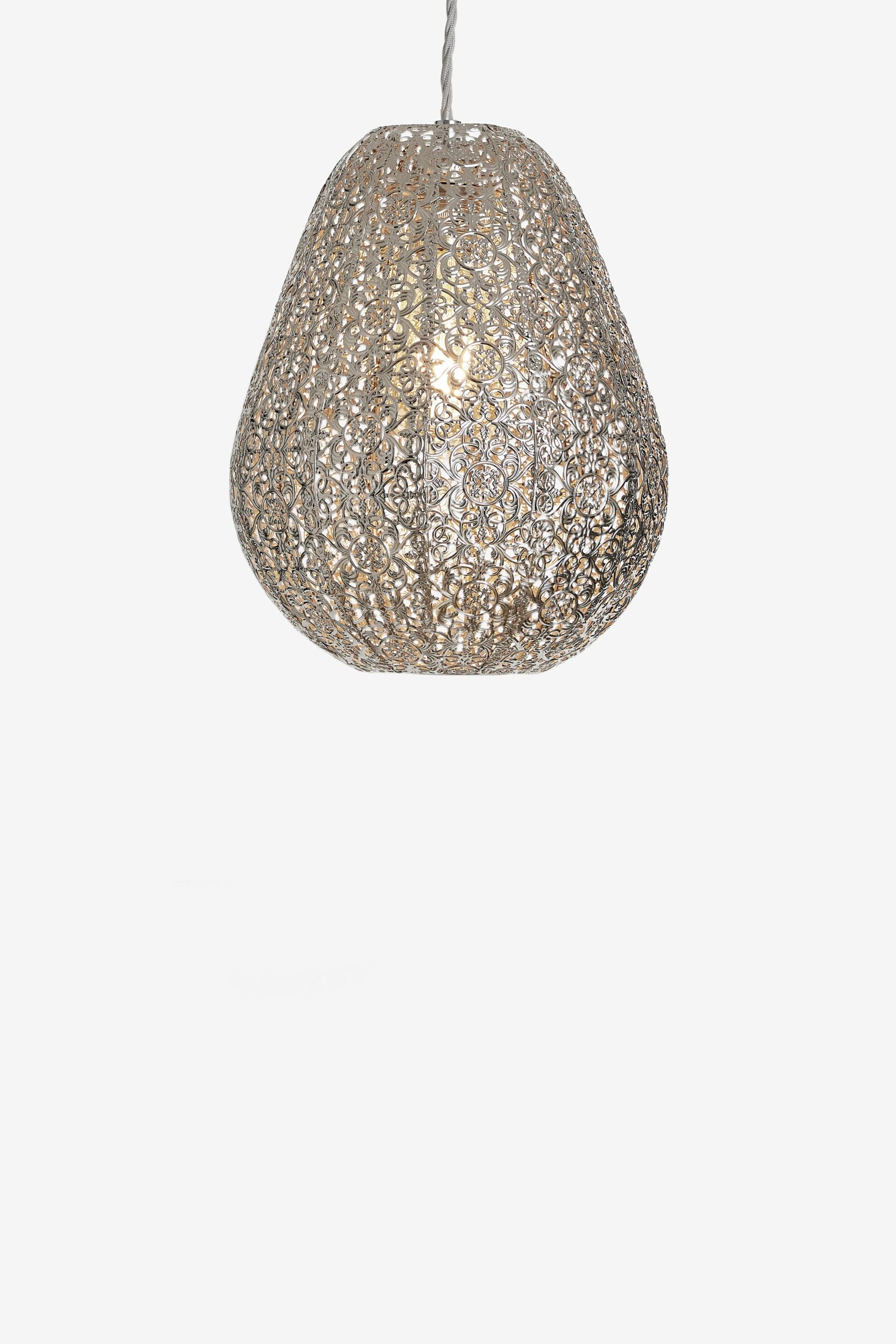 Nickel Oriana Easy Fit Pendant Lamp Shade - Image 3 of 5