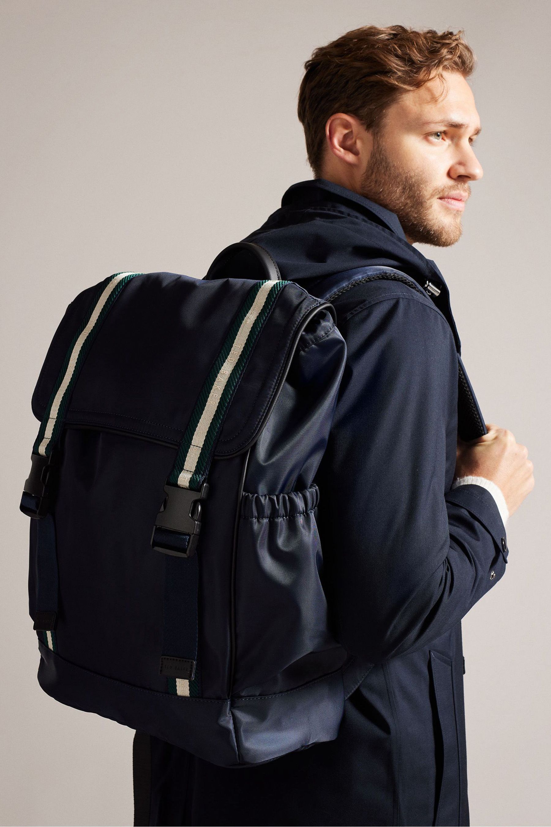 Buy Ted Baker Blue Matew Twill Retro Sport Backpack from Next Luxembourg