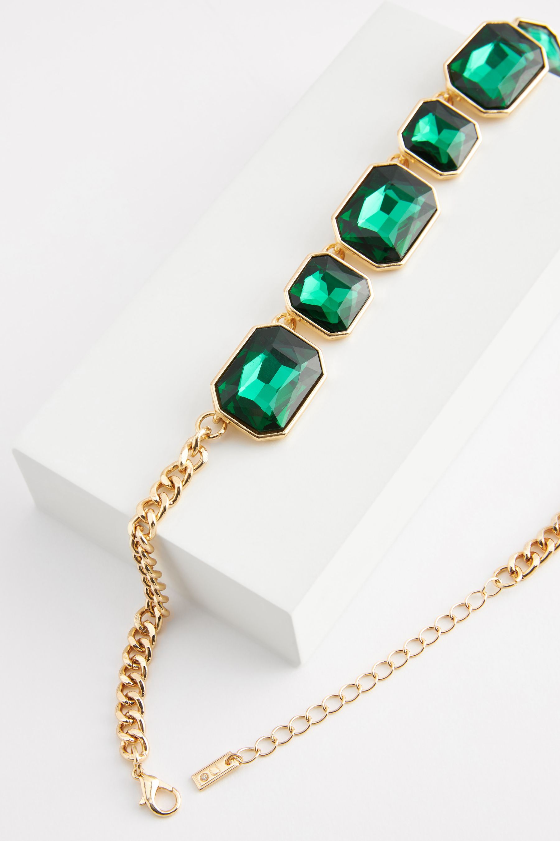 Buy Green Stone Statement Necklace from Next Luxembourg
