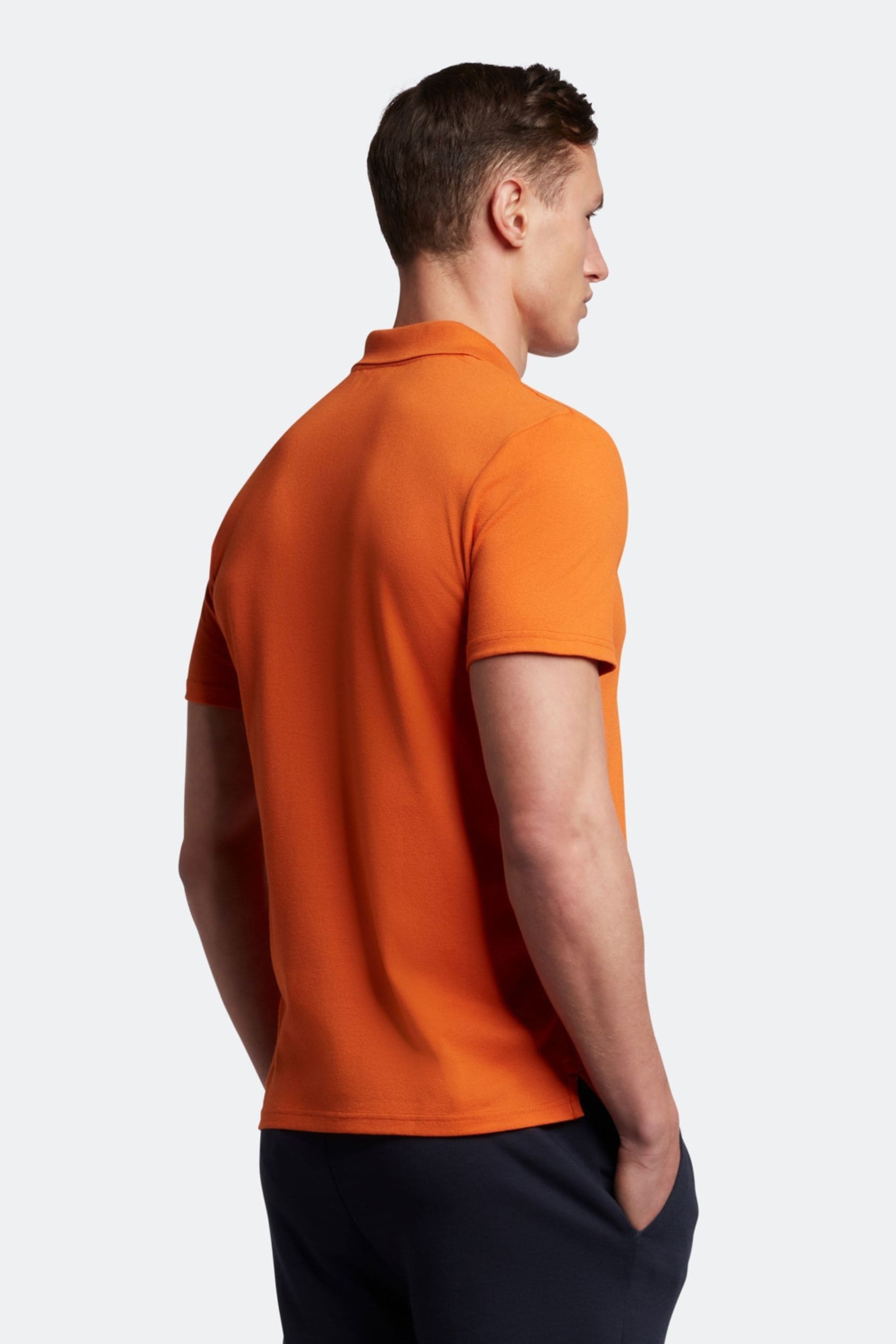 Buy Lyle Scott Orange Sport Short Sleeve Polo Shirt from Next Luxembourg
