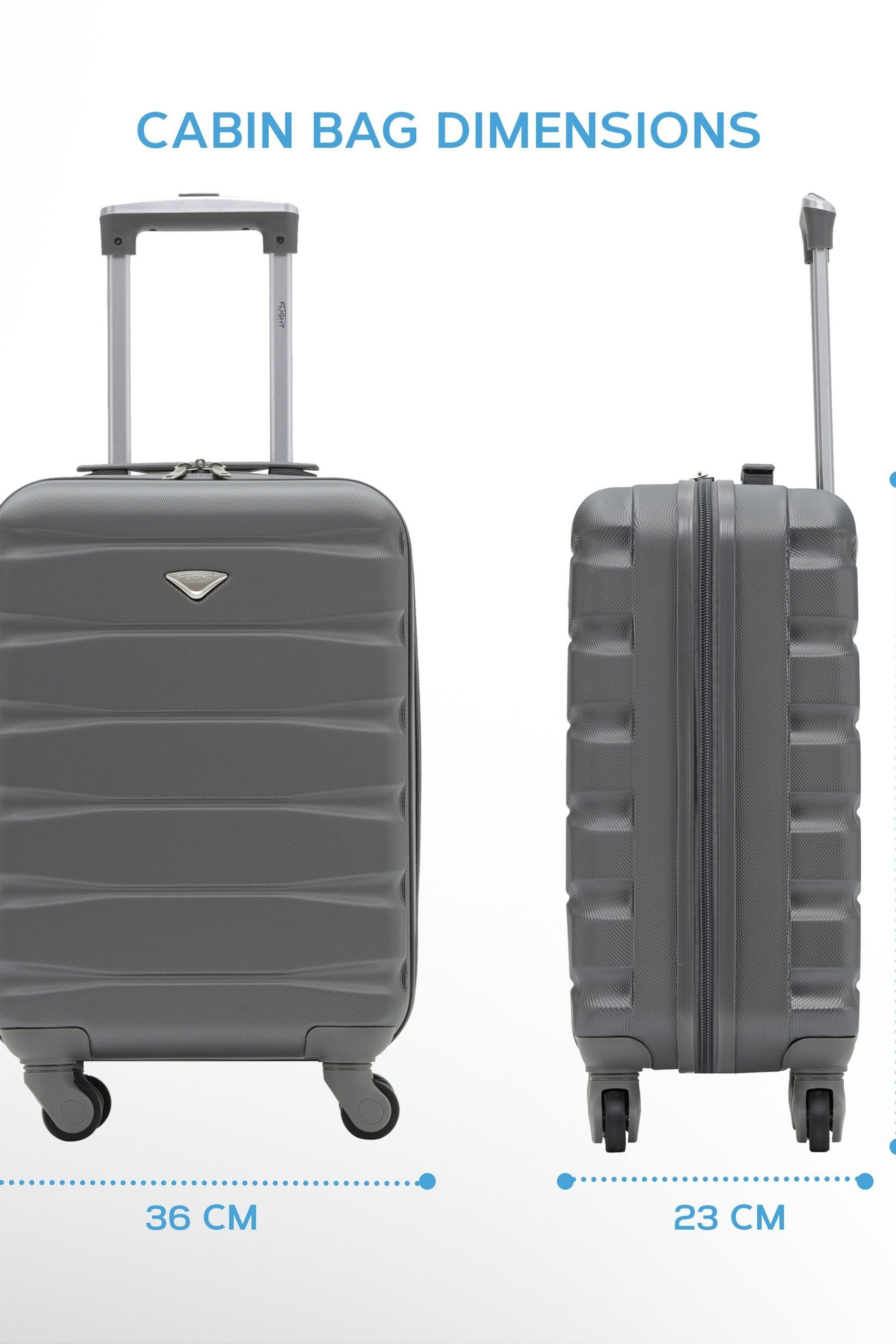 IT Luggage Black Navigator Hard Shell Suitcase - Matalan