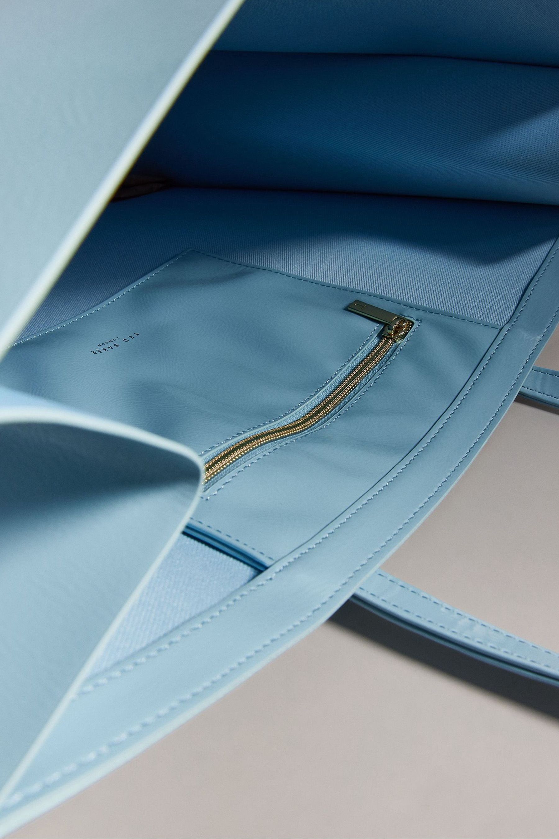 Buy Ted Baker Blue Crinkle Ew Icon Tote Bag from Next Luxembourg