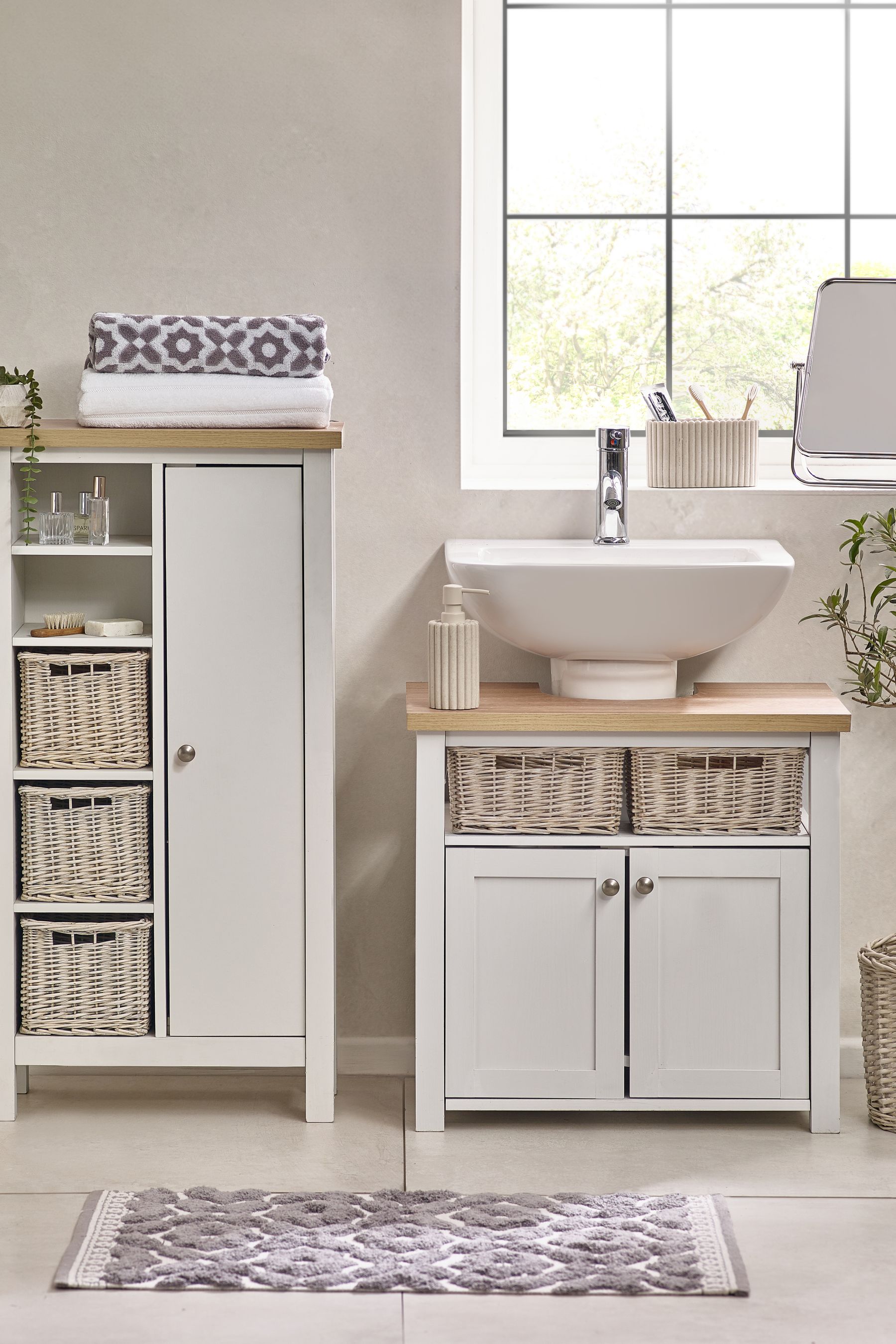 Buy Grey Tile Geo Towel 100 Cotton from Next United Arab Emirates