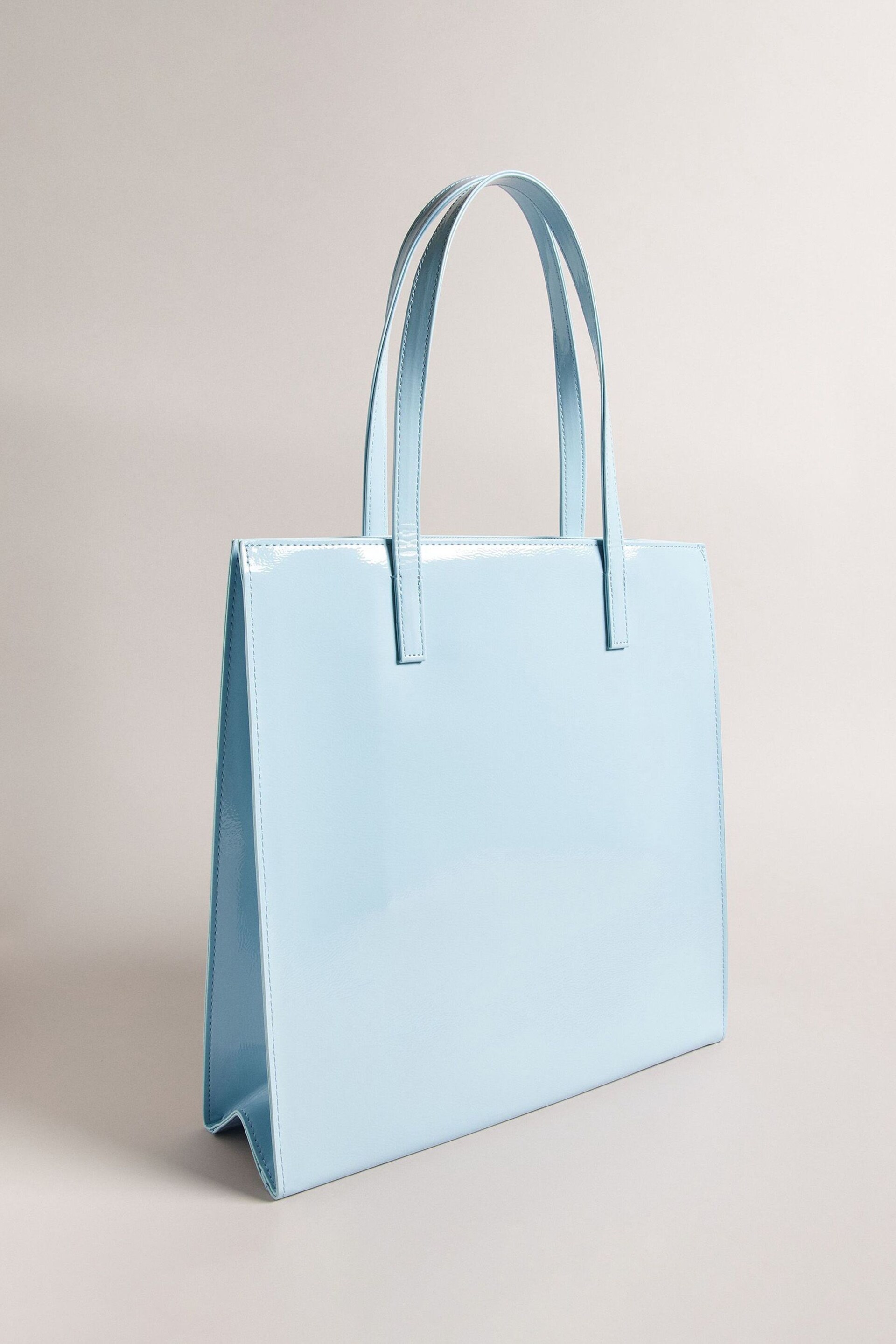 Ted Baker Blue Crinkon Crinkle Large Icon Bag - Image 3 of 5