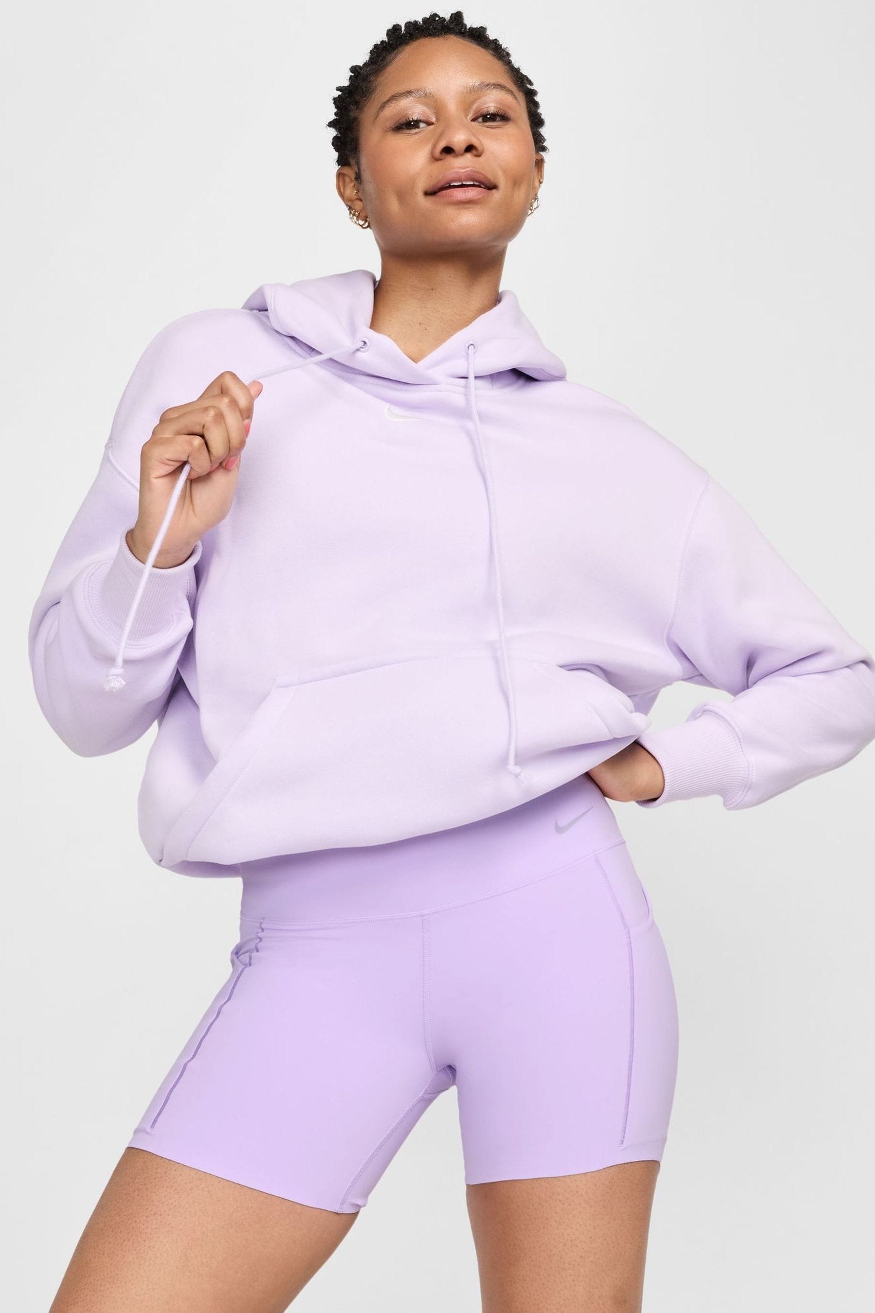Buy Nike Lilac Purple Universa High Waisted 5 Cycling Shorts from Next Luxembourg