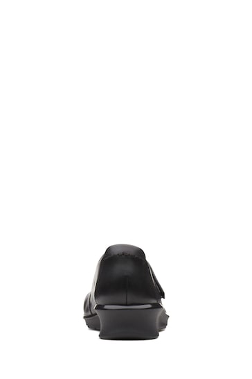 Clarks Black Leather Hope Henley Shoes from the Next UK online shop