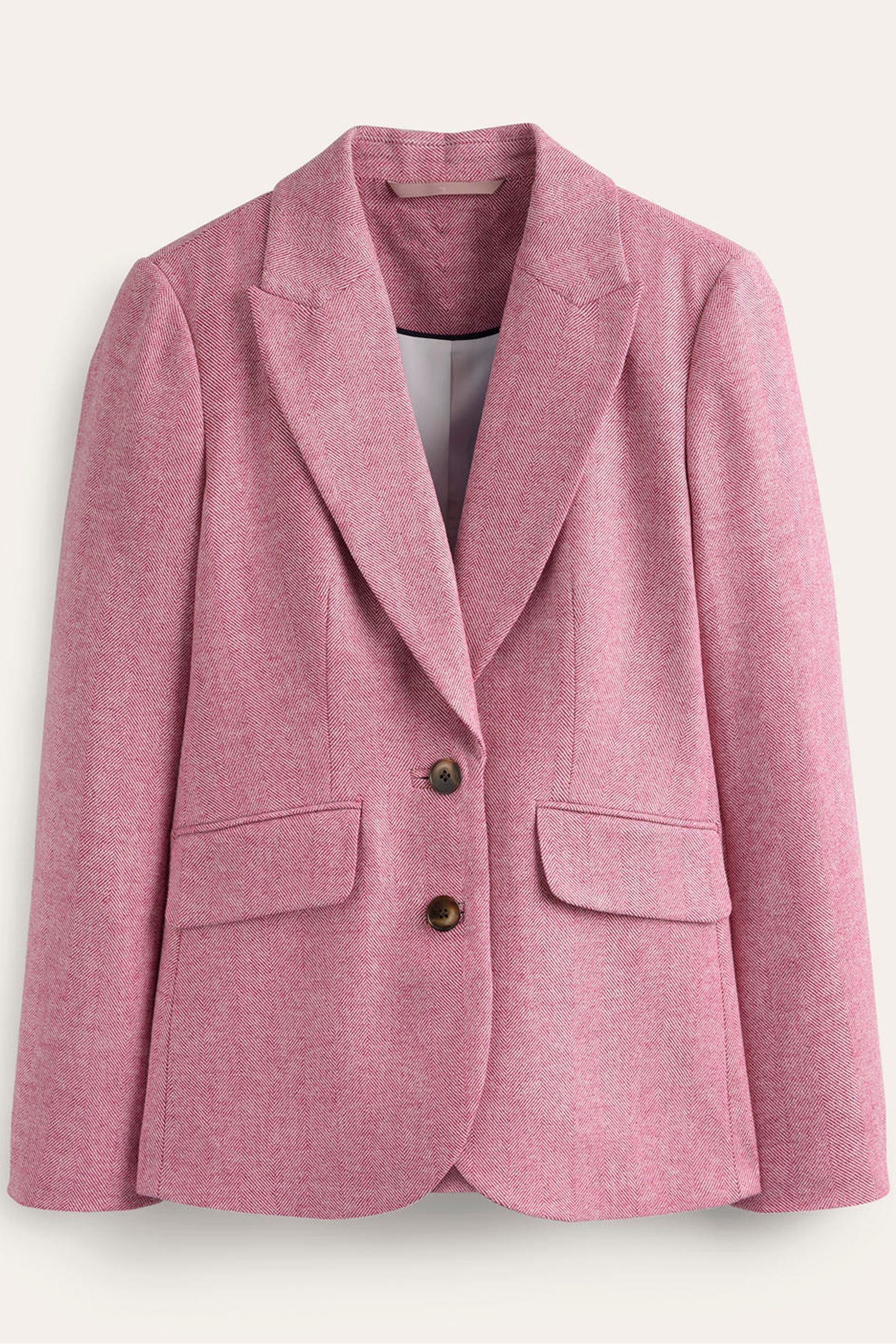 Pink wool blazer on sale