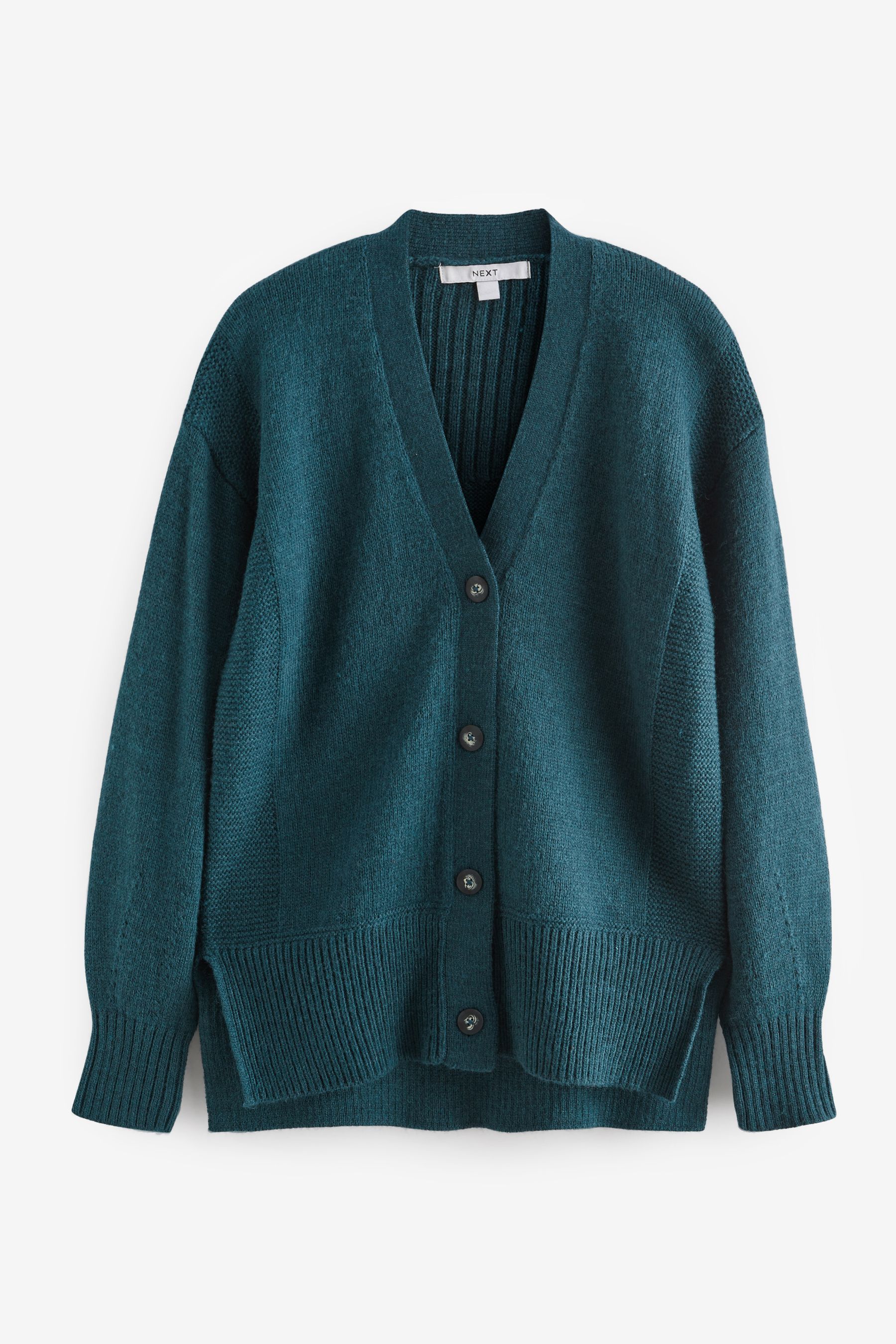 Buy Teal Blue Textured Cardigan from Next Luxembourg