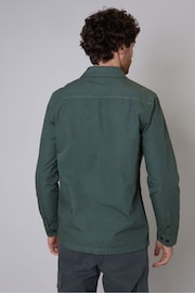 Threadbare Green Chrome Lightweight Cotton Shacket - Image 2 of 4