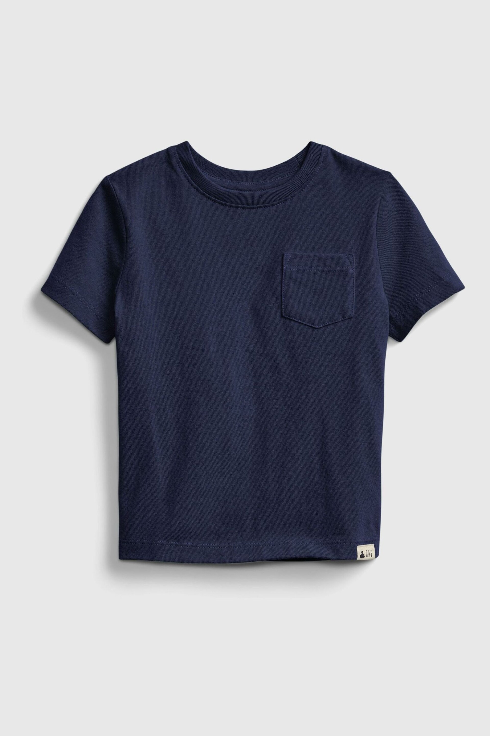 Gap Navy Blue Pocket Short Sleeve Crew Neck T-Shirt (12mths-5yrs) - Image 1 of 1