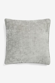 Grey 59 x 59cm Camilla Chenille Cushion - Image 2 of 4