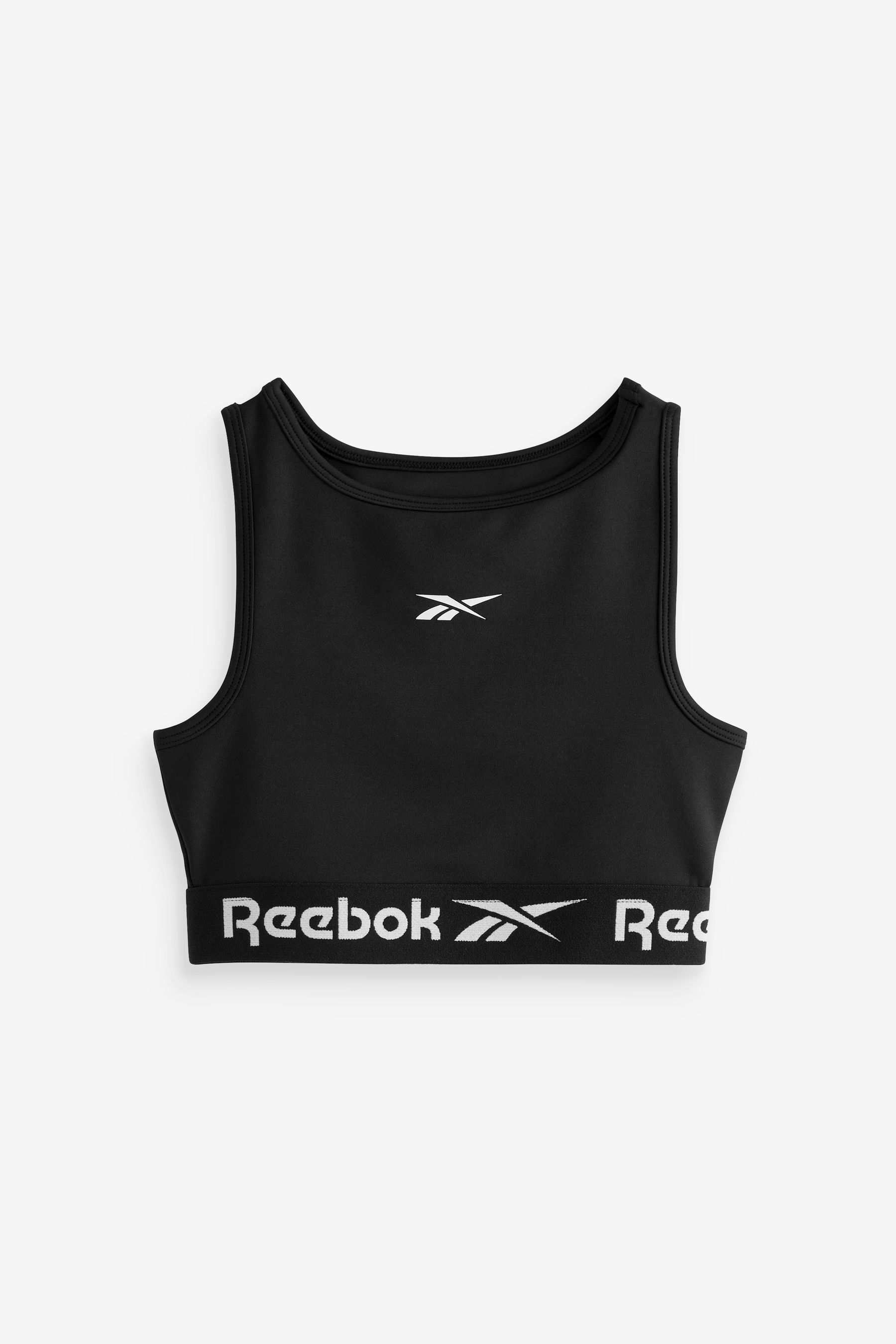Buy Reebok Black Logo Tape Crop Top from the Next UK online shop