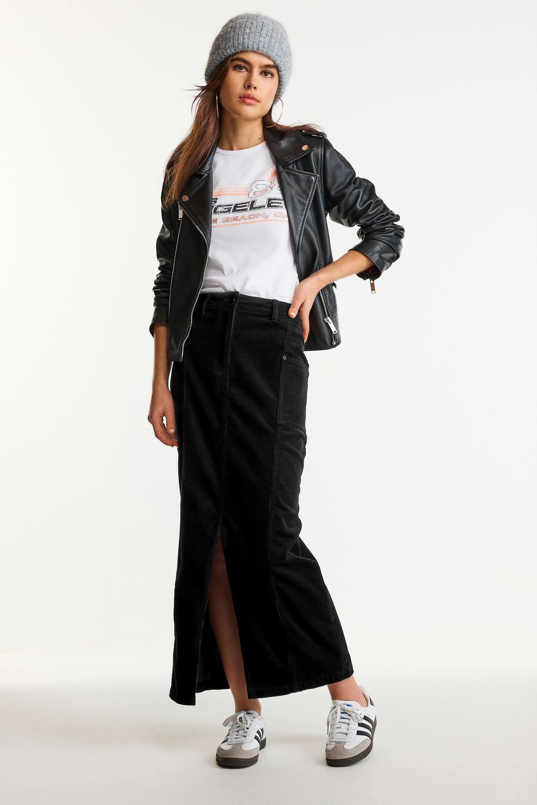 Black cord skirt next deals