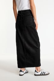 Black Corduroy Column Skirt - Image 3 of 6