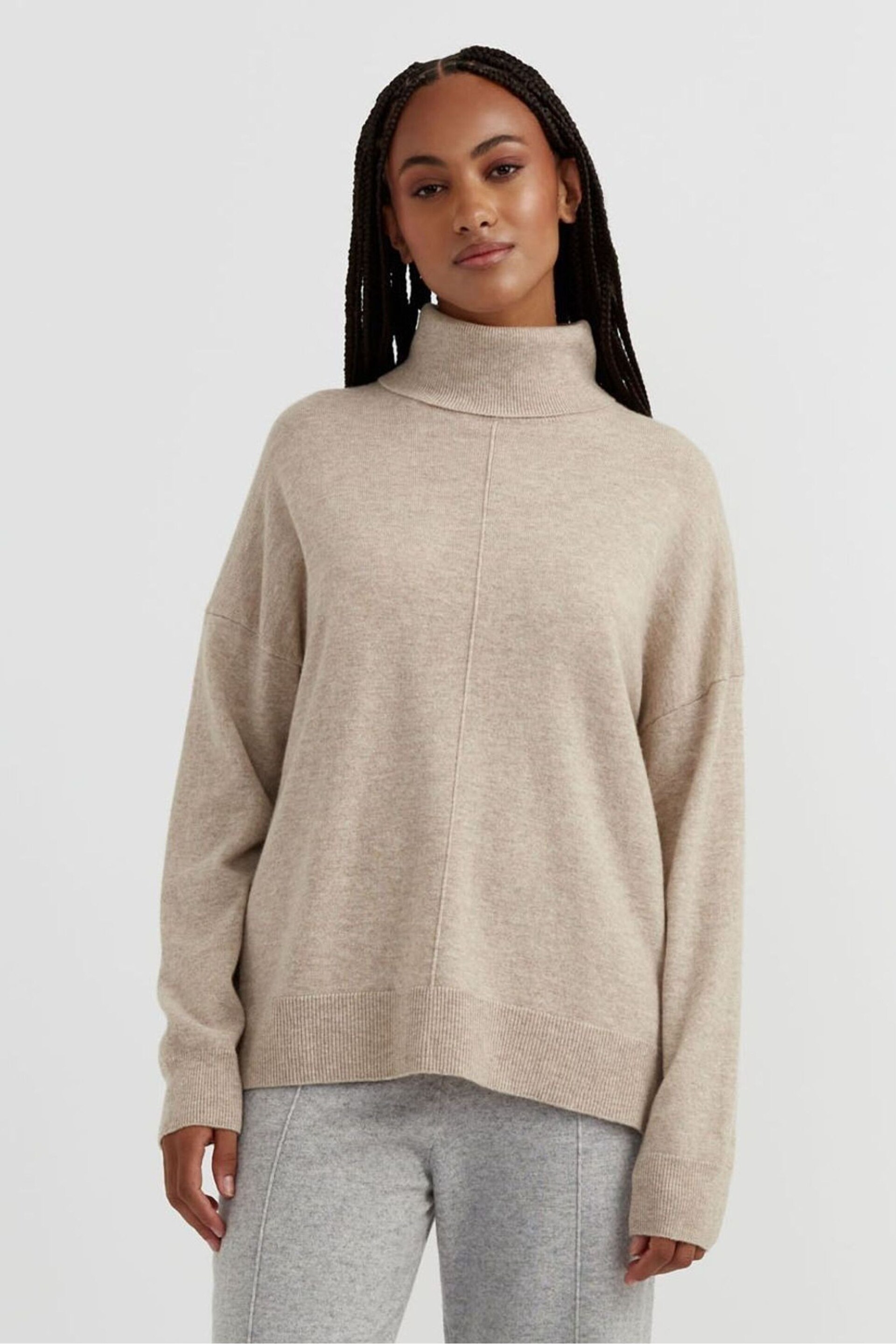 Chinti & Parker Wool/Cashmere Relaxed Roll Neck Jumper - Image 1 of 5