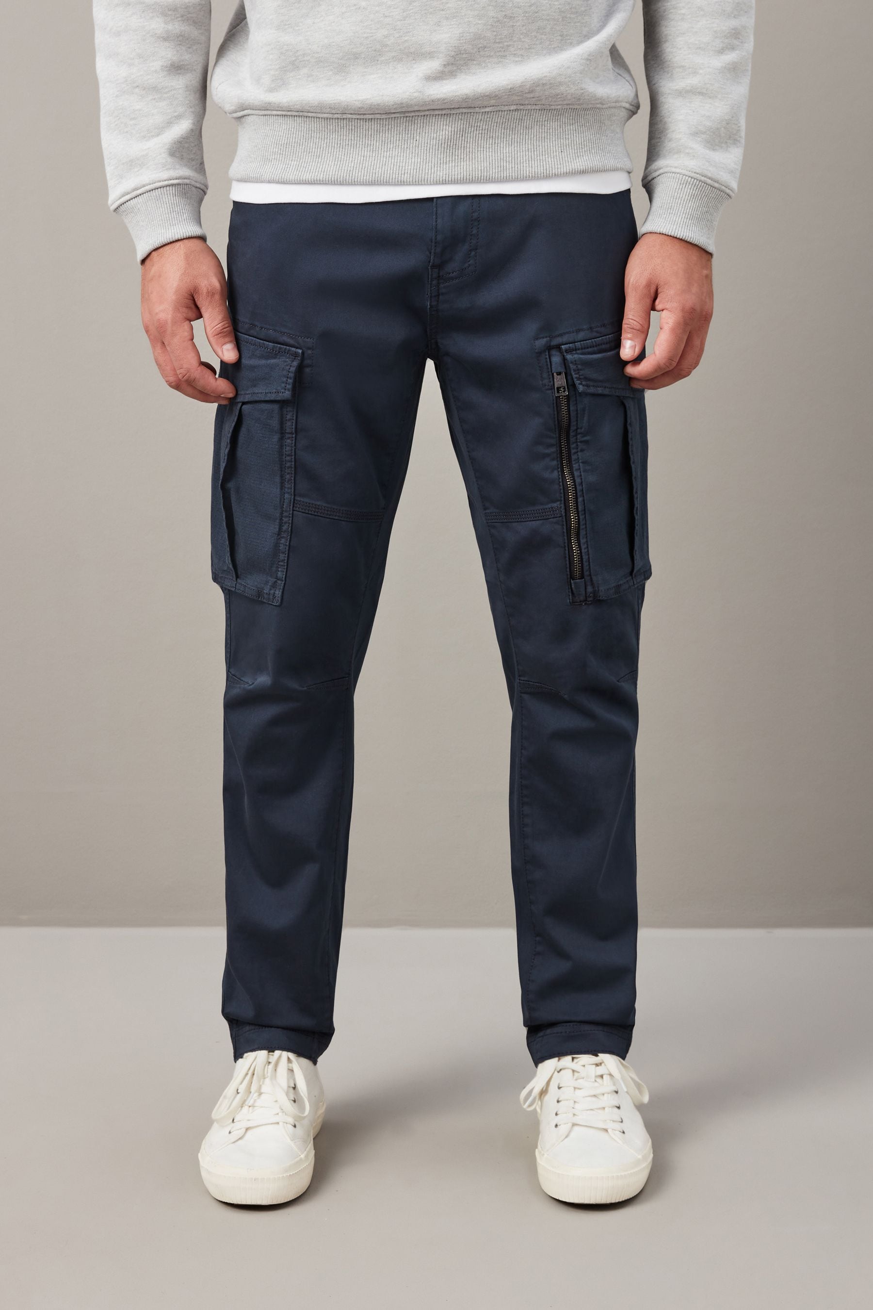 Slim fit stretch cargo pants hotsell