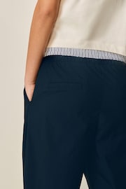 Navy Blue Wide Leg Boxer Trousers - Image 4 of 6