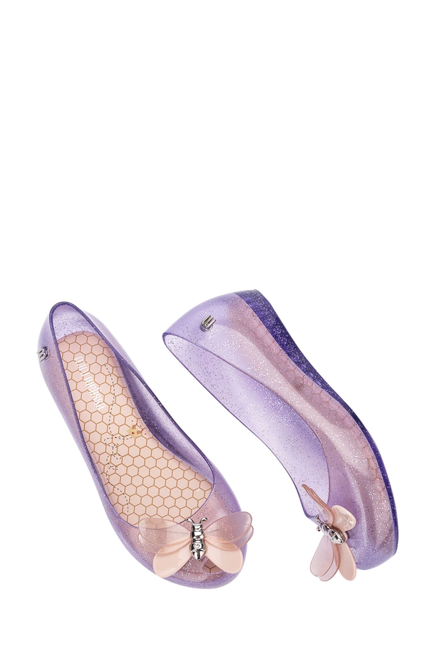 Buy Mini Melissa Kids Ultragirl Bugs Purple Glisten Shoes from Next Luxembourg