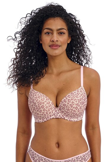 Freya Animal Iced Mocha Undetected Underwire Moulded T-Shirt Bra