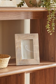 Mango Wood Carved Photo Frame - Image 1 of 4