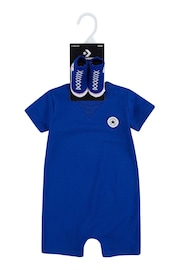 Converse Blue Romper and Bootie Baby Set - Image 3 of 3