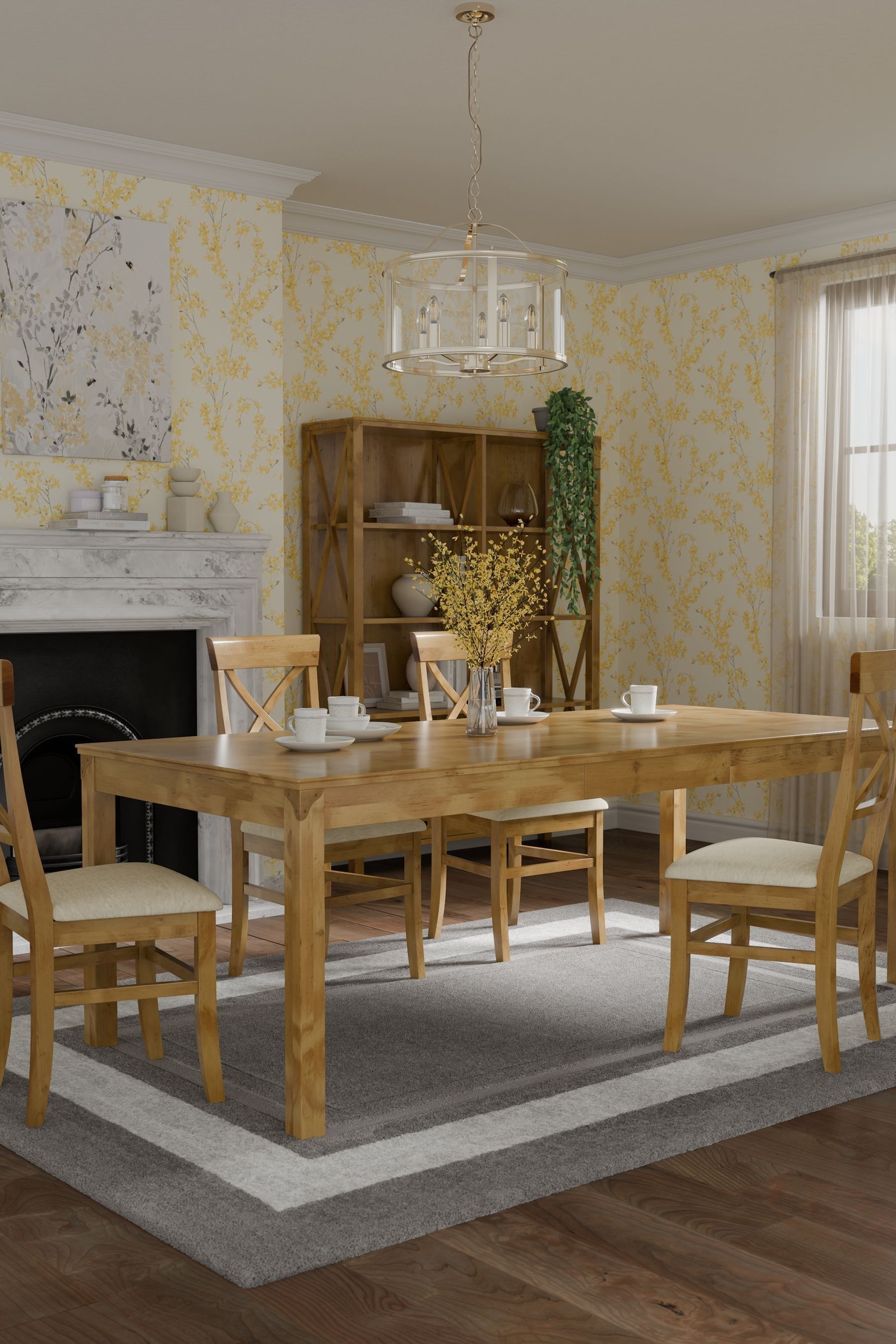 Buy Laura Ashley Honey Gold Balmoral Extending Dining Table from the Next UK online shop
