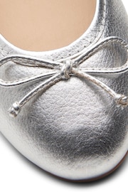 Clarks Silver Standard Fit (F) Leather Fawna Lily Shoes - Image 8 of 8