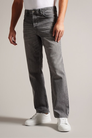 Ted Baker Grey Joeyy Straight Fit Stretch Jeans