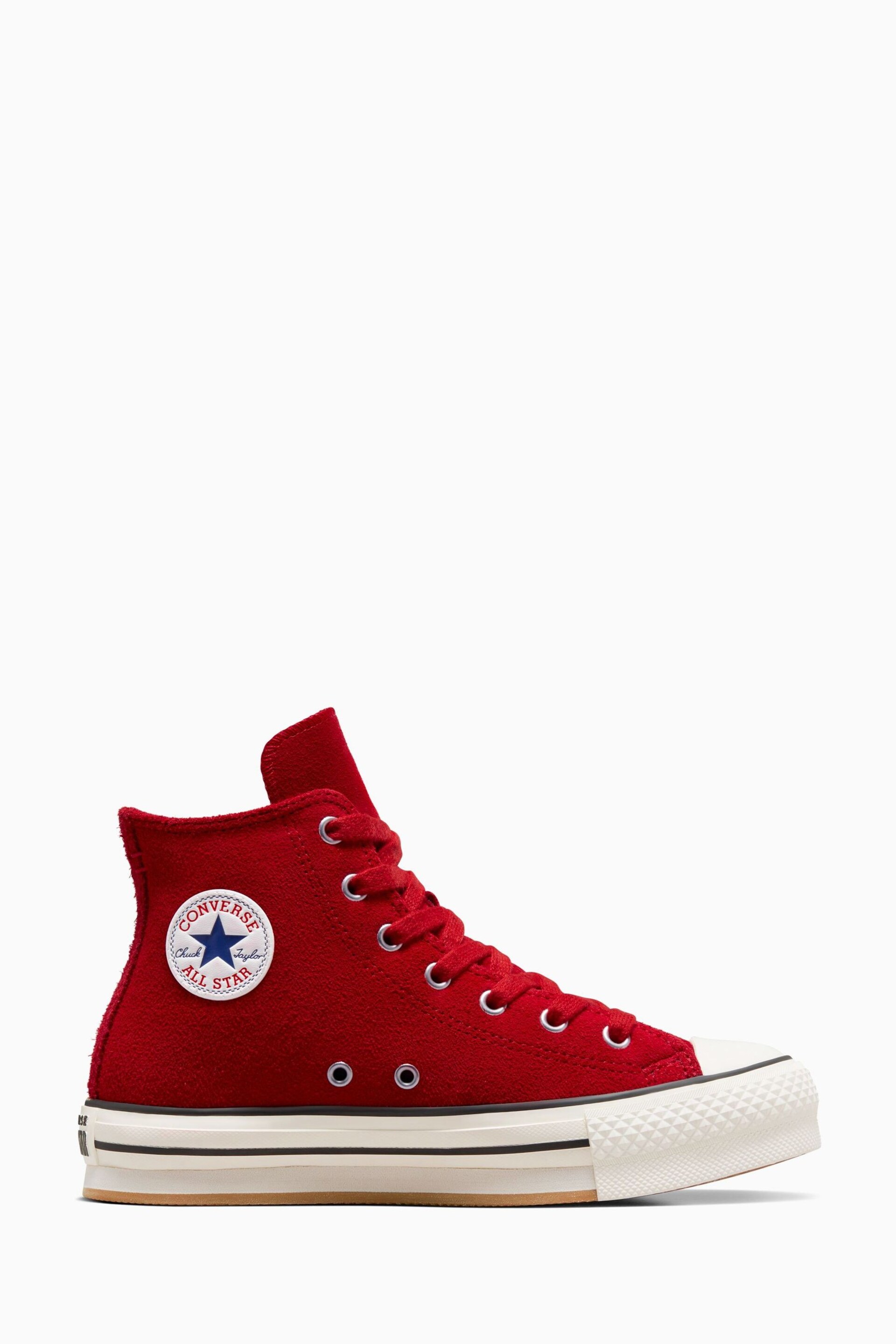 Converse Red Youth All Star EVA Lift Trainers - Image 1 of 9