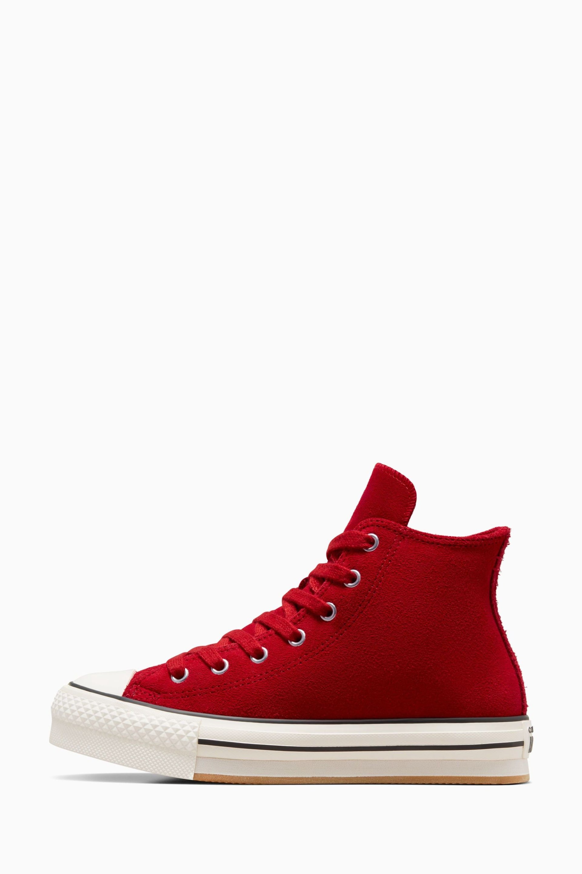 Converse Red Youth All Star EVA Lift Trainers - Image 2 of 9