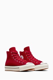 Converse Red Youth All Star EVA Lift Trainers - Image 4 of 9