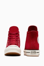 Converse Red Youth All Star EVA Lift Trainers - Image 7 of 9