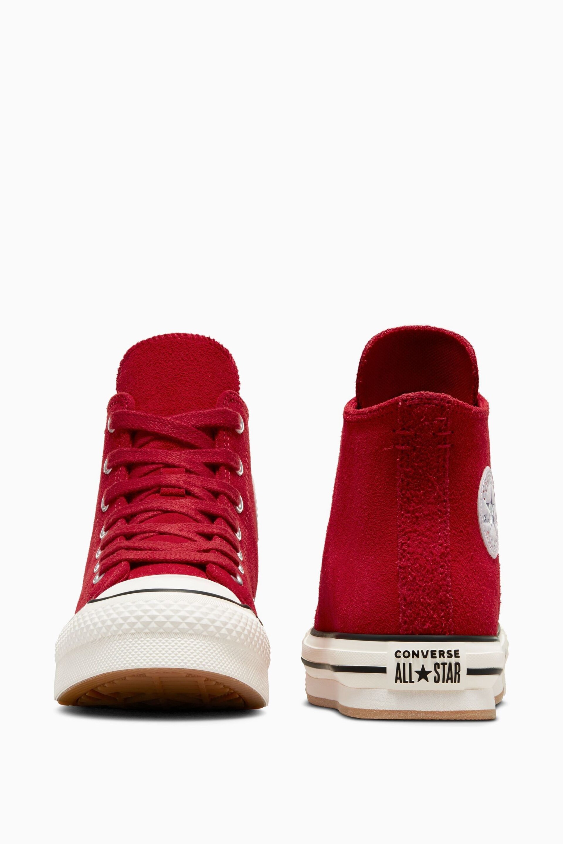 Converse Red Youth All Star EVA Lift Trainers - Image 7 of 9