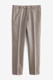 Neutral Slim Fit Textured Suit Trousers - Image 6 of 9