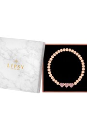 Lipsy Jewellery Pink Micro Pave Stretch Bracelet - Gift Boxed - Image 1 of 3