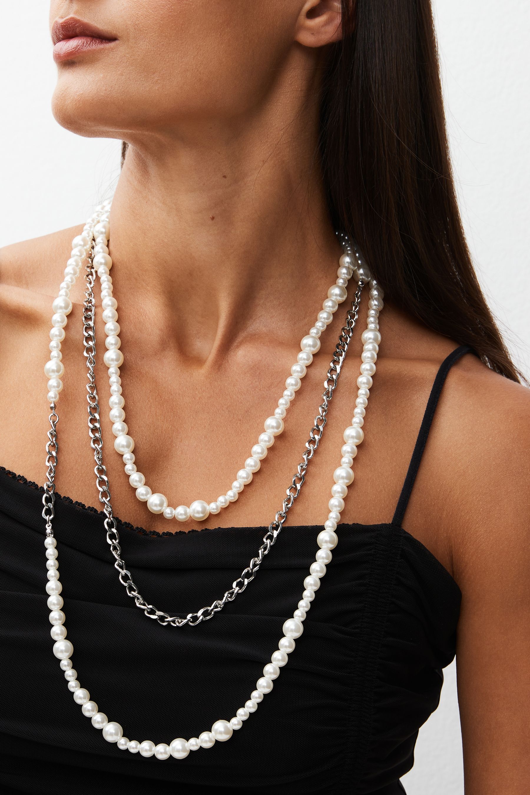 Long wrap around necklace on sale