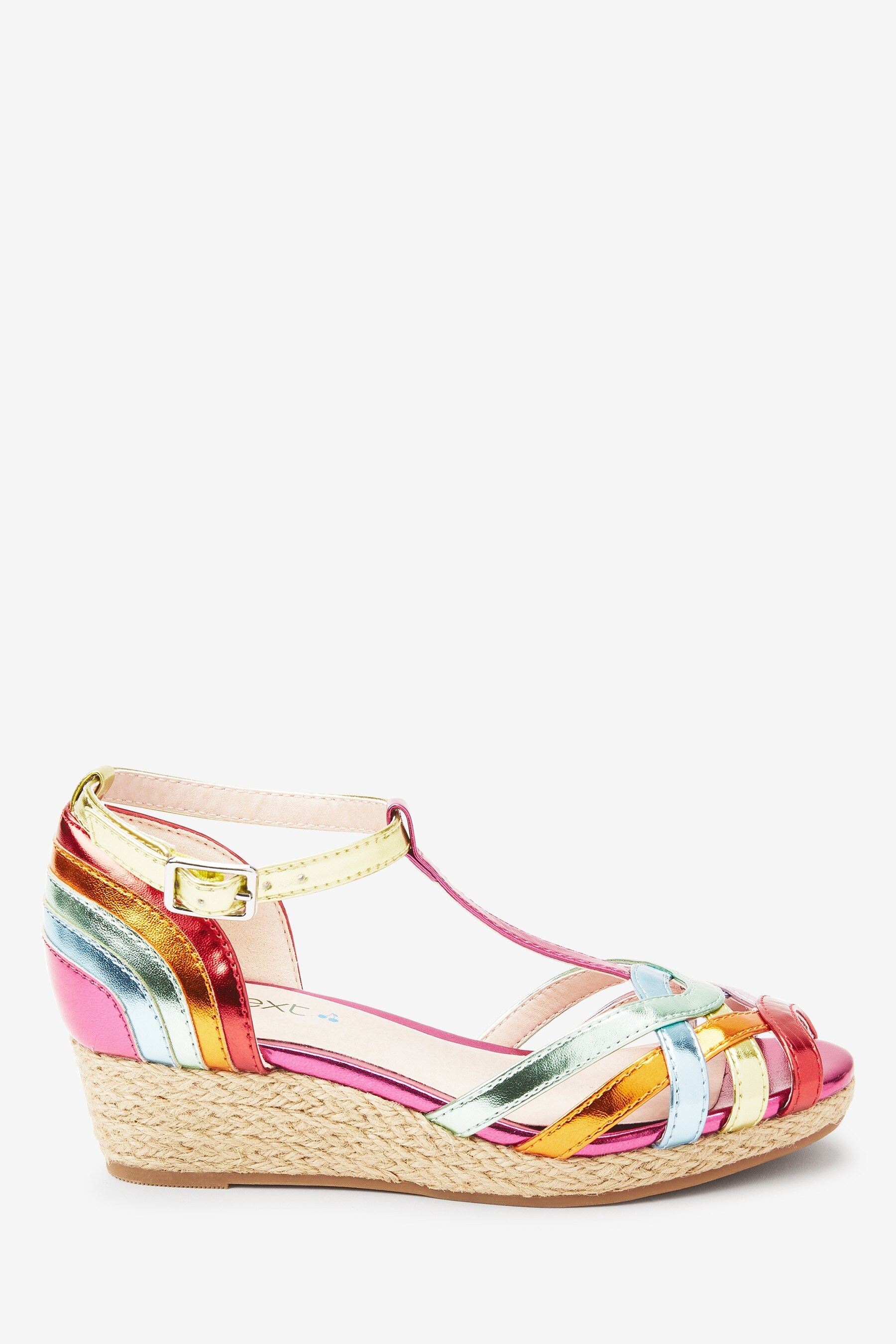 Buy Rainbow Wedge Sandals from Next Luxembourg