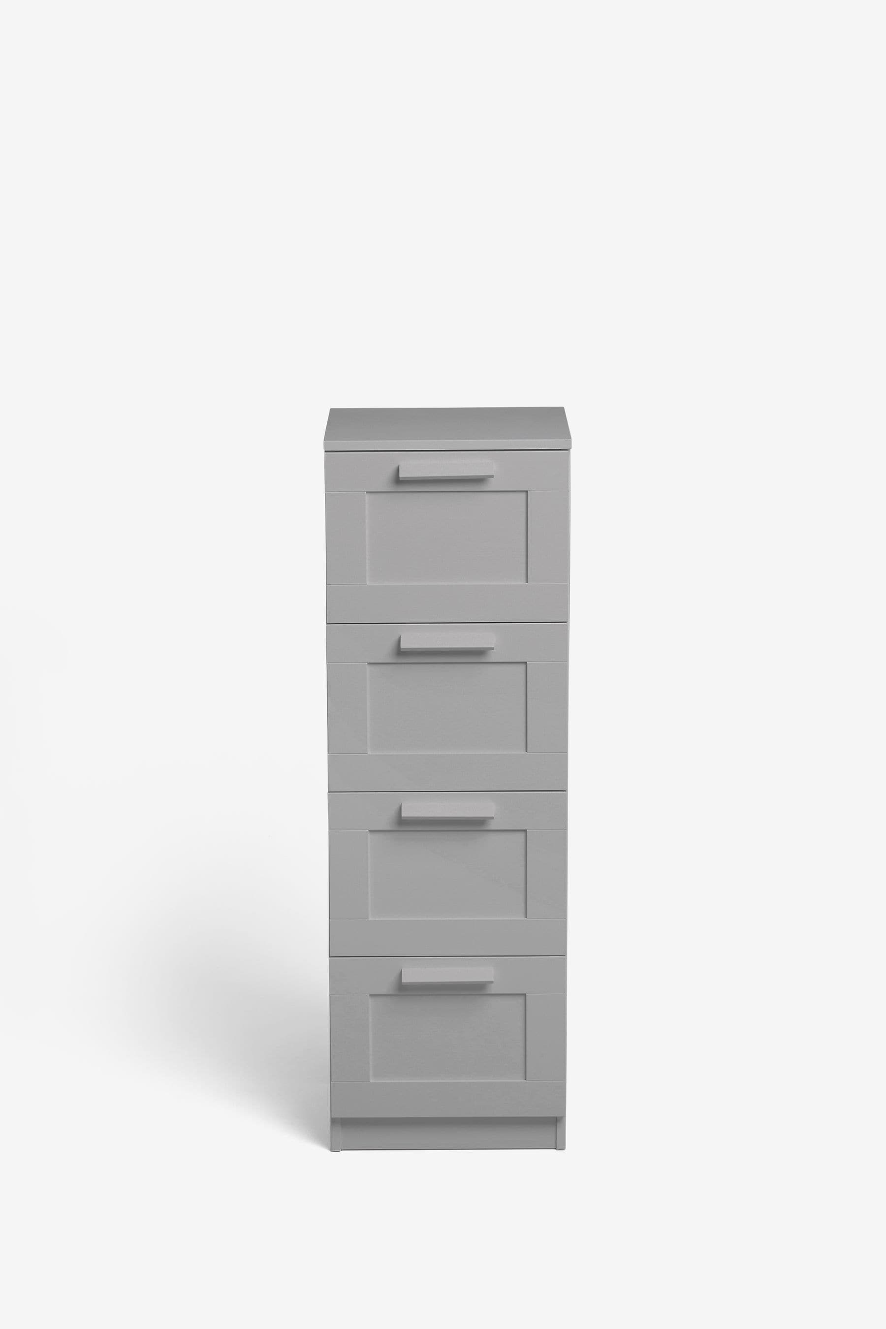 Buy Grey Flynn 4 Drawer Tall Chest of Drawers from the Next UK